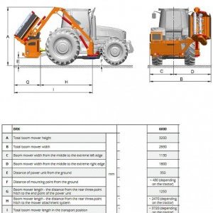 foto demo! 106HP traktor+ sekačka 6m mulčovač příkop DEUTZ 5105 komunál
